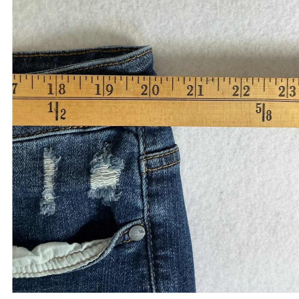 Judy Blue Slim Bootcut Jeans Womens 24W Blue Distressed Medium Wash JB88290 - Picture 7 of 9